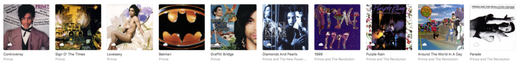 prince albums out of order